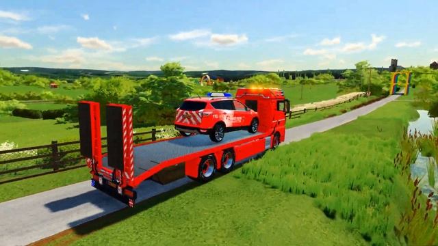 TRANSPORTING DACIA, BMW, VOLKSWAGEN, RANGER ROVER, FORD wıth MERCEDES ELECTRIC TRUCKS! FS 22 смотреть онлайн