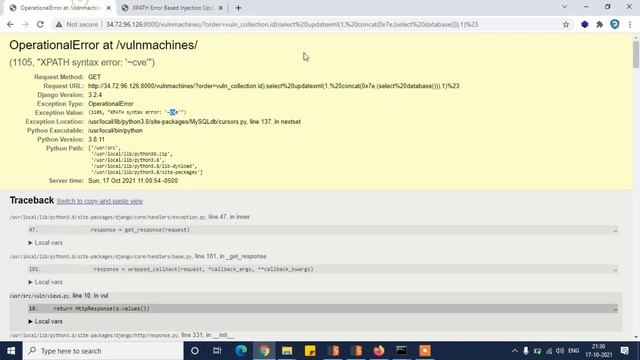 django sql injection | The D is silent смотреть онлайн
