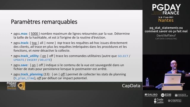 PGDay France 2021 David Baffaleuf pg stat statements ou comment savoir où ça fait mal смотреть онлайн