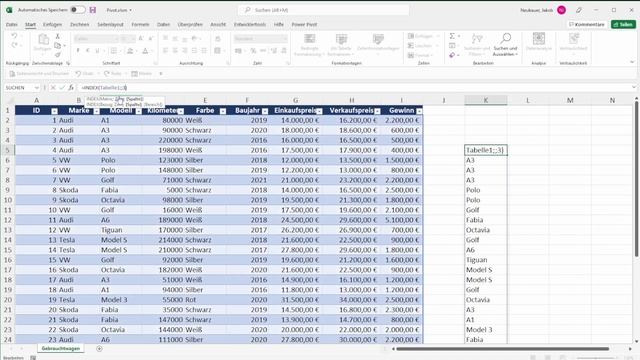 INDEX Funktion in Excel einfach erklärt смотреть онлайн