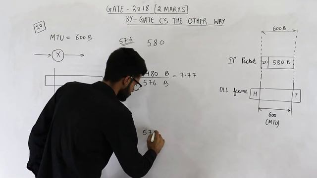 Gate 2018 pyq CN |Consider an IP packet with a length of 4,500 bytes that includes a 20-byte IPv4 смотреть онлайн