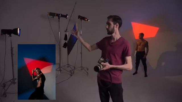 РАЗБОР СХЕМЫ СВЕТА №1/съемка с постоянным и импульсным цветным светом/КАК ЭТО СНЯТО? смотреть онлайн