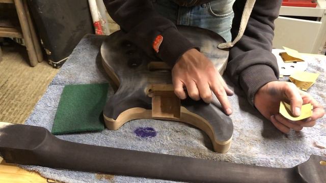 How I STAIN and LACQUER a PRS style guitar - Part 1 of 2 смотреть онлайн