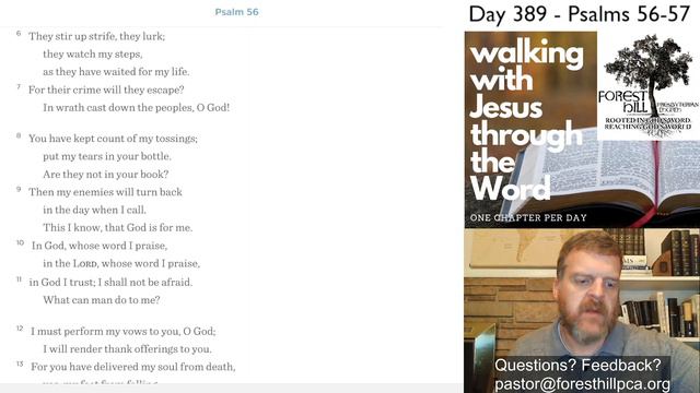 WalkDevo#389 - Psalms 56 57 Devotional смотреть онлайн