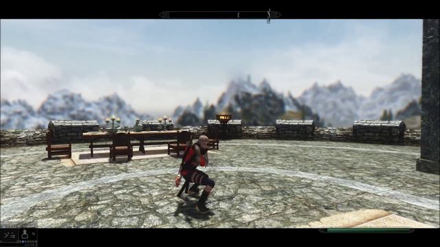 【skyrim LE SE】1H Sword Normal attack Animation смотреть онлайн