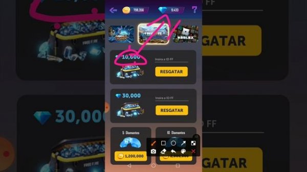 como saber seu ID do roblox e ganhar robux com o app "2048 Cube Winner"