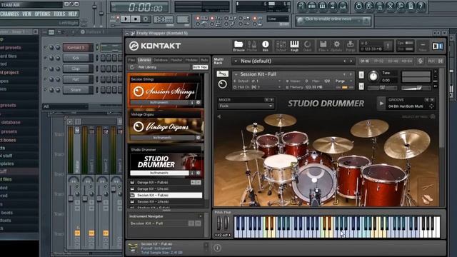 Studio Drummer как установить и разбросать по дорожкам в FLStudio! композиция смотреть онлайн