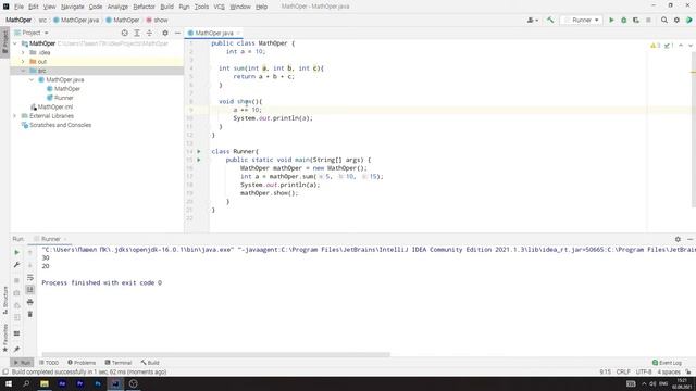 Понятие конструктор. Объявление и вызов методов смотреть онлайн