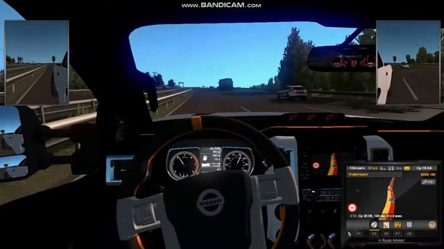 EURO TRUCK SIMULATOR 2/ Купил себе новый тачку Nissan Titan Warrior! смотреть онлайн