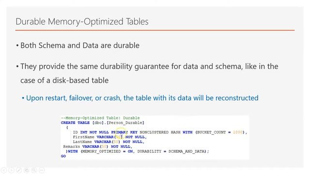 What are Memory Optimized Tables in SQL Server? смотреть онлайн