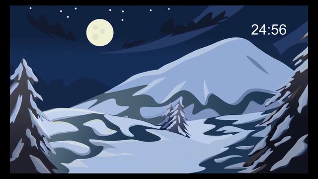 ❄️ Winter night Pomodoro Study Timer ❄️ w/ Lofi Chill Beats for winter смотреть онлайн