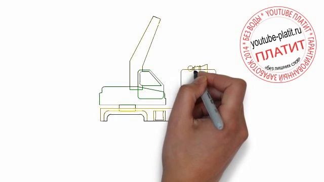 Как нарисовать экскаватор поэтапно простым карандашом смотреть онлайн