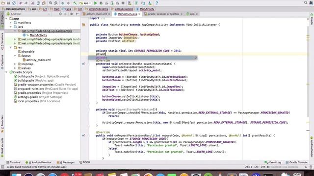 Android Upload Image to Server Tutorial - Creating Android Studio Project #2 смотреть онлайн