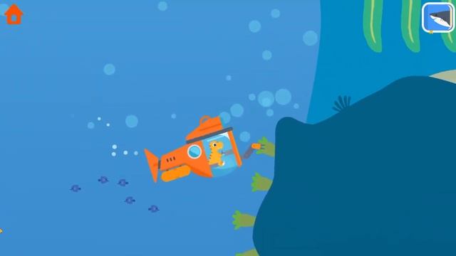 Дино исследует океан 5 -игра для детей смотреть онлайн