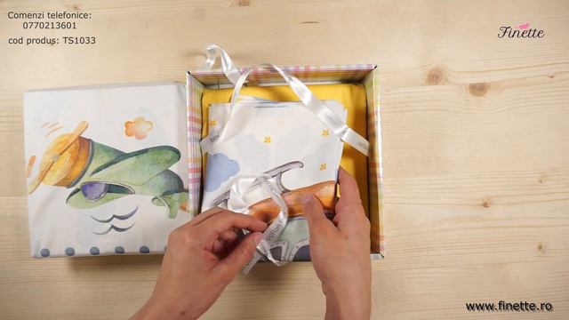 Lenjerie pentru patut de bebelusi, 4 piese - Cotton box, din bumbac 100% - cod produs TS1033 смотреть онлайн