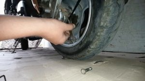 Ремонт заднего тормоза Yamaha Jog sa36