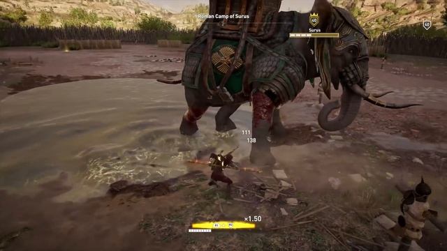 Assassin's Creed Origins Max Level Gameplay FIGHTING AN ELEPHANT (AC Origins Max Level Gameplay) смотреть онлайн