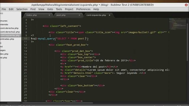 Cómo hacer un Blog en php (cap. 5) смотреть онлайн