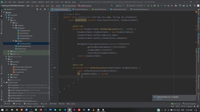 Insert & Select in SQLite Database and show into Table using TableLayout Part 2 Android Studio New смотреть онлайн
