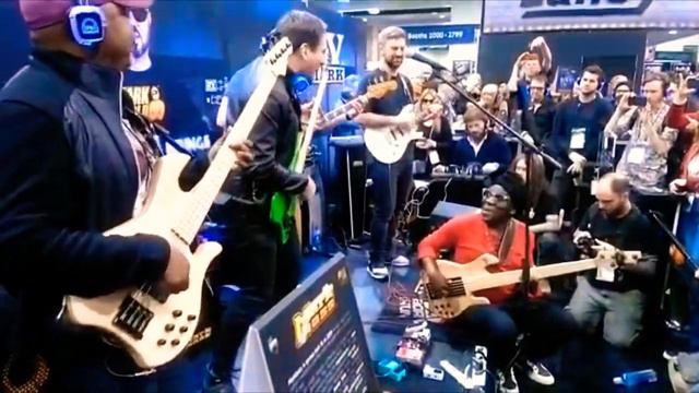 Marco Galiero /// Jam with Richard Bona at namm2019 Ciro Manna Romain Labaye Andre Manga смотреть онлайн