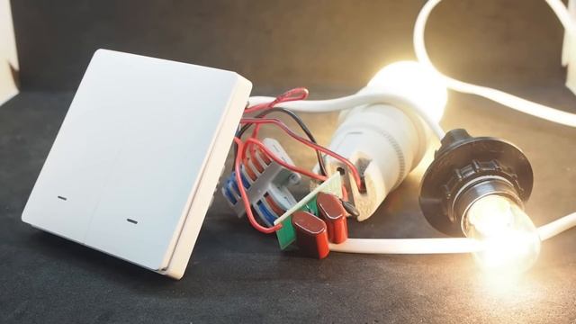 Бесшумный zigbee выключатель MOES ZTS-EUB на две линии, под круглый подрозетник смотреть онлайн