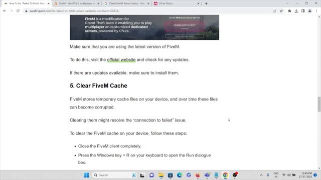 How To Fix FiveM Failed To Fetch Server Variables Failed to connect Timed out CURL error code 28 смотреть онлайн