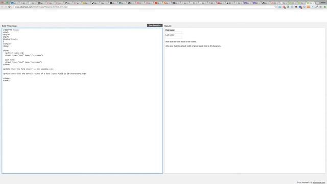 Creating simple web forms - W3Schools смотреть онлайн