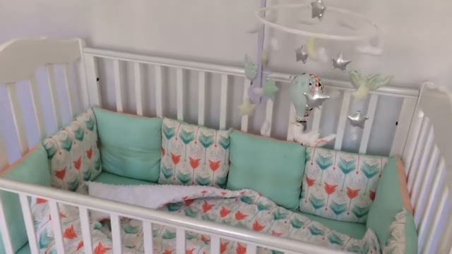 Бортики и Мобиль в кроватку для новорождённого - Baby.Eco.Decor - смотреть онлайн