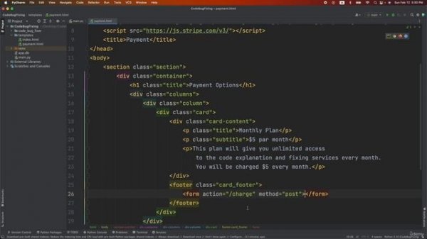 6 - Add Payments to Your AppIntegrate - 26 - Create Stripe Payment Plans to Your Code Fixing App