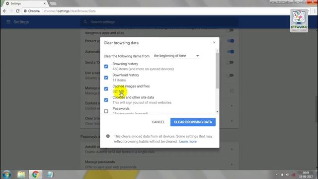 How To Clear Cache And Cookies In Chrome Browser In Hindi смотреть онлайн