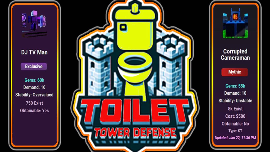 ROBLOX (РОБЛОКС)  / ВАЛЕНТИНКИ  /Toilet Tower Defense / Skibidi Tower Defense /