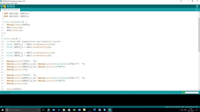 Tech Note 012 - ESP8266 Reading Multiple DHT Sensors смотреть онлайн