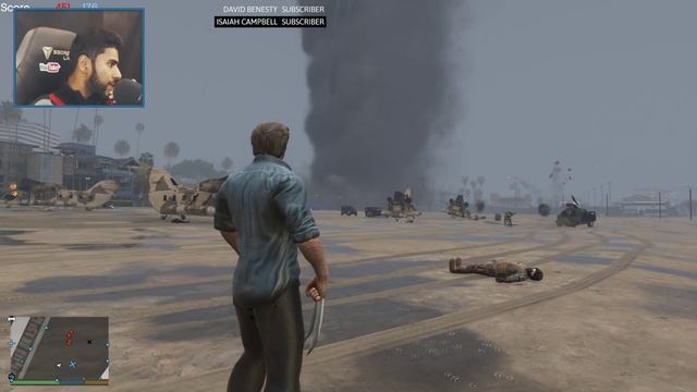 LOGAN BATTLES ALIENS - HUGE UFO ALIEN INVASION DESTROYS LOS SANTOS GTA 5 MOD смотреть онлайн