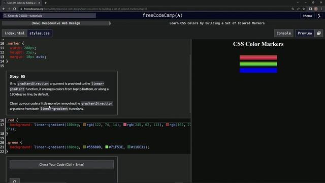 Learn CSS Colors by Building a Set of Colored Markers - Step 65 смотреть онлайн