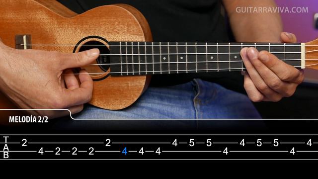 Stand By Me en Ukulele tutorial(Solo y melodía) Ukulele | Guitarraviva смотреть онлайн