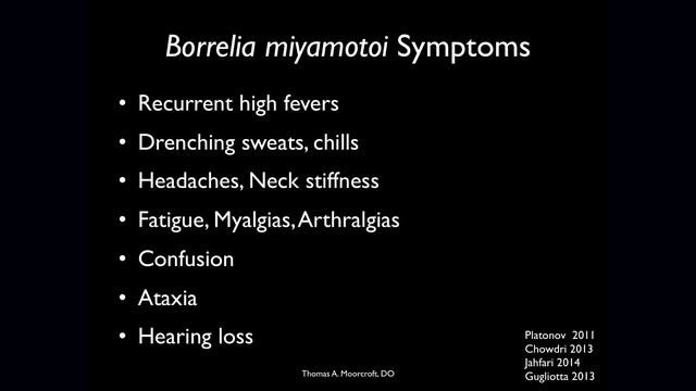 Dr. Thomas A. Moorcroft, DO, - An Osteopathic Approach to Lyme Disease смотреть онлайн