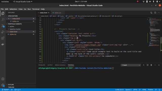 Portfolio Website - Projects Section | Part - III | HTML, CSS, Bootstrap смотреть онлайн