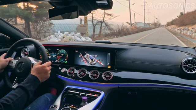 벤츠 AMG GT 43 4Door 4도어 리뷰 2편! 스포츠! 배기음!! 미쳤어!!! 포르쉐 파나메라, BMW 840i 그란쿠페 경쟁!! AMG GT 43 Review 2/2 ♥