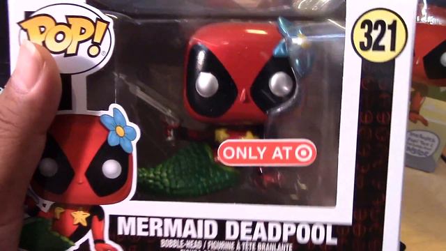 Funko Pop METALLIC MERMAID DEADPOOL & T-SHIRT Target Exclusive unboxing & review! смотреть онлайн