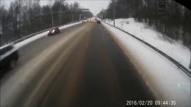 Жесткое ДТП Выборгское шоссе 20 02 2016 смотреть онлайн