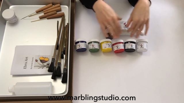DIY Ebru Art / Marbling Art with Sevim Surucu - Lesson 1 - Introduction to Materials смотреть онлайн