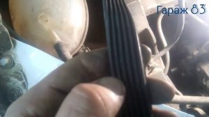 Замена ремня генератора Reno Logan 1.6 с натяжным роликом