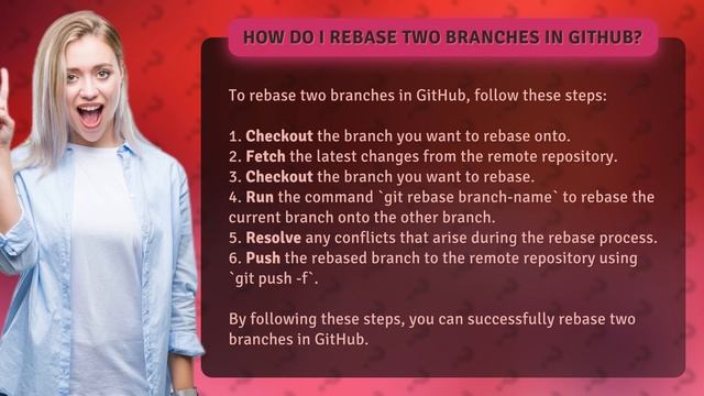 How do I rebase two branches in GitHub? смотреть онлайн