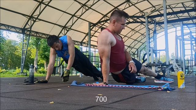 Отжимания за 1 подход -1390 раз.Обновили рекорд. смотреть онлайн