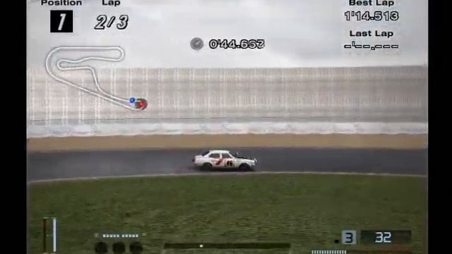 GT4 '74 Mitsubishi Lancer 1600 GSR Rally Car - 200 point Tsukuba Wet race смотреть онлайн