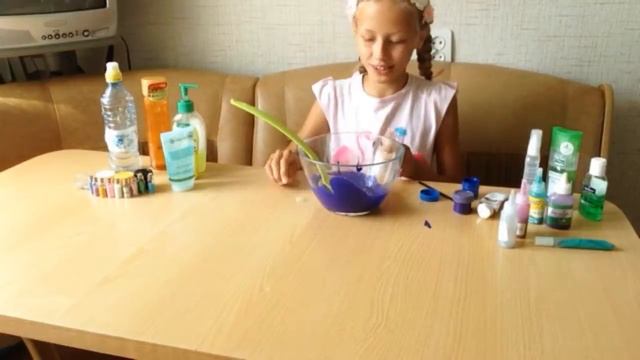 Делаем слайм галактика! / Очень блестящий слайм! ✨ смотреть онлайн