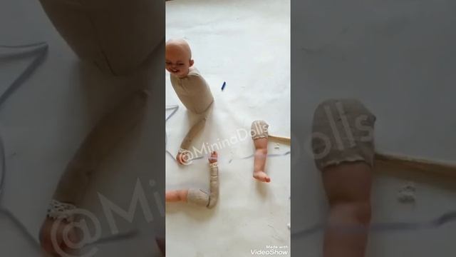 Шьем подвижное тело для куклы. смотреть онлайн