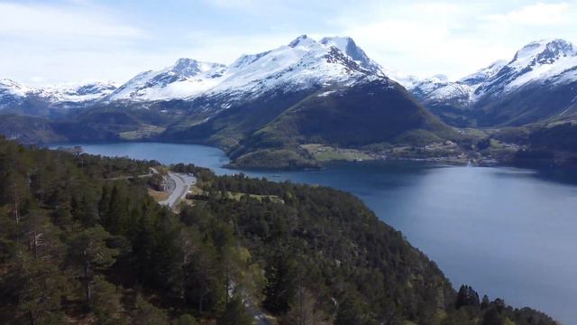 Austefjord (Volda) Norway - drone flight - 2022 смотреть онлайн