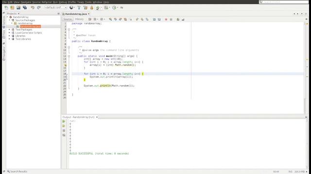 Заполняем массив случайными числами смотреть онлайн