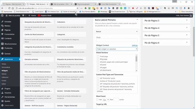 Cómo ocultar widgets en wordpress | Plugin Context Widget смотреть онлайн